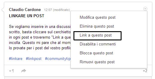 link ai post g+